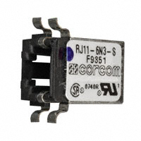 TE Connectivity Corcom Filters - RJ11-6N3-S - CONN MOD JACK 6P6C R/A SHIELDED