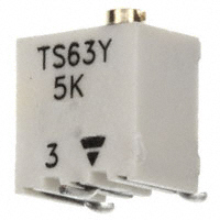 Vishay Sfernice - TS63Y502KR10 - TRIMMER 5K OHM 0.25W SMD