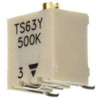 Vishay Sfernice - TS63Y504KR10 - TRIMMER 500K OHM 0.25W SMD