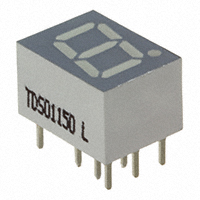 Vishay Semiconductor Opto Division - TDSO1150-K - DISPLAY 7-SEG. 7MM ORANGERED C.A