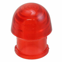 Visual Communications Company - VCC - 4751 - LENS DOME RED SNAP-IN