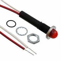 Visual Communications Company - VCC - 6091M1-12V - INDICATOR SOLID STATE RED PNL MT
