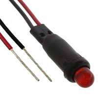 Visual Communications Company - VCC - L59D-R24-W - IND LIGHT SNAPFIT 1/4" RED DIFF