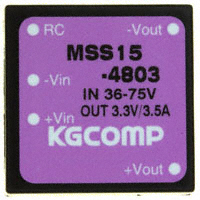 Volgen America/Kaga Electronics USA - MSS15-4803 - POWER SUPPLY DC/DC 15W 3.3V 3.5A