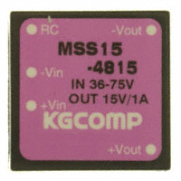 Volgen America/Kaga Electronics USA - MSS15-4815 - POWER SUPPLY DC/DC 15W 15V 1.0A