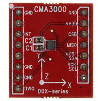 Murata Electronics North America - CMA3000-D01 PWB - BOARD PWB ACCEL 3-AXIS SPI/I2C