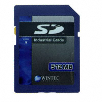 Wintec Industries - W7SD512M1XA-H40PB-001.01 - MEMORY CARD SD 512MB