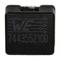 Wurth Electronics Inc. - 7443552100 - FIXED IND 1UH 16A 3.3 MOHM SMD