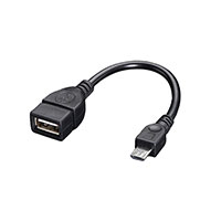 Adafruit Industries LLC - 1099 - USB OTG HOST CABLE - MICROB OTG