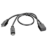 Adafruit Industries LLC - 3030 - MICRO B USB 2-WAY Y SPLITTER CAB