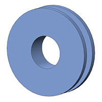 Aearo Technologies, LLC - G-501-1 - SCREW GROMMET THRMPL BLUE