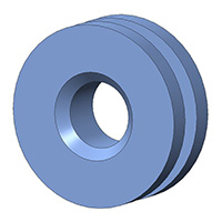 Aearo Technologies, LLC - G-502-1 - SCREW GROMMET THRMPL BLUE