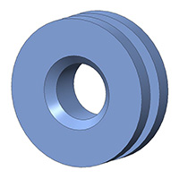 Aearo Technologies, LLC - G-505-1 - SCREW GROMMET THRMPL BLUE