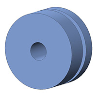 Aearo Technologies, LLC - G-511-C8002 - SCREW GROMMET THRMPL BLUE