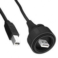 Bulgin - PX0840/A/2M00 - CABLE PLUG IP68 USB A-B 2M