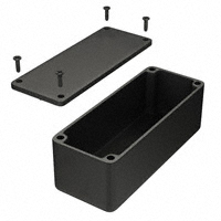 Hammond Manufacturing - 1550ABK - BOX ALUM BLACK 3.5"L X 1.38"W