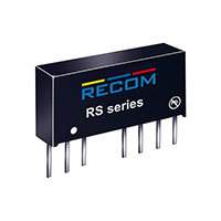 Recom Power - RS-2415D - CONV DC/DC 2W DL +/-15V OUT SIP8