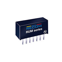 Recom Power - RUM-3.30505/HP - CONV DC/DC 1W 3.3VIN 0505VOUT