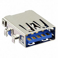 Amphenol Commercial Products - GSB411B34HR - USB3.1 A RVS R/A SINK DIP