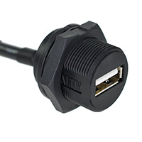 Amphenol LTW - UA-20PMFP-SC8002 - USB PANEL SCREW 20A M CONN F PIN