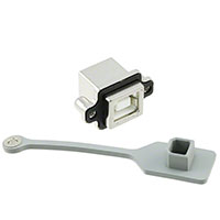 Amphenol Commercial Products - MUSB-D111-31 - CONN RCPT USB R/A TYPE B W/COVER