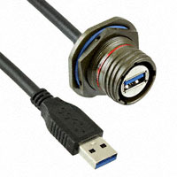 Amphenol PCD - USB3FTV7SA03GACROS - RECEPTACLE POTTED W/ A CODED 0.3