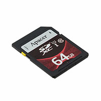 Apacer Memory America - AP64GSDXC10U1-B - MEMORY CARD SDXC 32GB CLASS 10