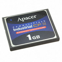 Apacer Memory America - AP-CF001GE3NR-ETNDNRQ - MEMORY CARD COMPACTFLASH 1GB SLC