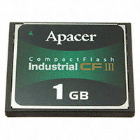 Apacer Memory America - AP-CF001GE3NR-NDNRQ - MEMORY CARD COMPACTFLASH 1GB SLC