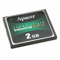 Apacer Memory America - AP-CF002GE3NR-NDNRQ - MEMORY CARD COMPACTFLASH 2GB SLC