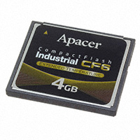 Apacer Memory America - AP-CF004GRANS-ETNRC - MEM CARD COMPACTFLASH 4GB 10 SLC