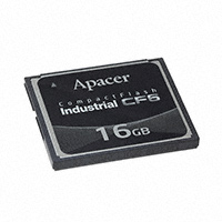 Apacer Memory America - AP-CF016GLANS-NRG - MEM CARD COMPACTFLASH 16GB MLC