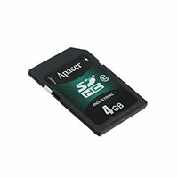 Apacer Memory America - AP-ISD04GCS4A-3T - MEMORY CARD SDHC 4GB SLC