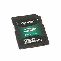 Apacer Memory America - AP-ISD256CS2A-3T - MEMORY CARD SD 256MB SLC