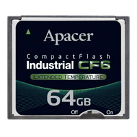 Apacer Memory America - AP-CF064G4ANS-ETNR - MEM CARD COMPACTFLASH 64GB SLC