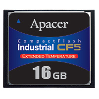 Apacer Memory America - AP-CF016GR9FS-ETNR - MEMORY CARD FLASH CARD 16GB SLC