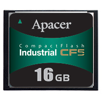 Apacer Memory America - AP-CF016GR9FS-NR - MEMORY CARD FLASH CARD 16GB SLC