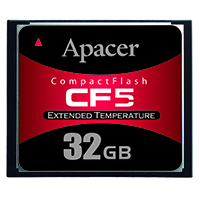 Apacer Memory America - AP-CF032GL9FS-ETNR - MEM CARD COMPACTFLASH 32GB MLC