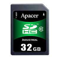 Apacer Memory America - AP-ISD32GCD4A-3C - MEMORY CARD SDHC 32GB SLC