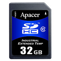 Apacer Memory America - AP-ISD32GID4B-3C - MEMORY CARD SDHC 32GB SLC