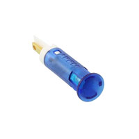APEM Inc. - QS81XXB24 - INDICATOR 8MM FIXED BLU 24V SLDR
