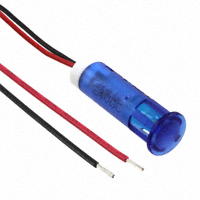 APEM Inc. - QS83XXB24 - INDICATOR 8MM FIXED BLU 24V WIRE