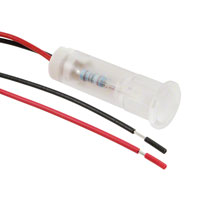 APEM Inc. - QS83XXW24 - INDICATOR 8MM FIXED WHT 24V WIRE
