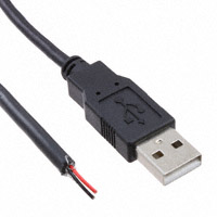 Assmann WSW Components - AK670-OE-BLACK - CABLE USB 1.1 A OPEN END MALE 2M