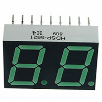 Broadcom Limited - HDSP-5621 - LED 7-SEG 14.2MM 2DIG CA GRN RHD