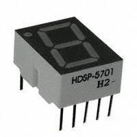Broadcom Limited - HDSP-5701 - LED 7-SEG 14.2MM CA YELLOW RHD