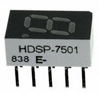 Broadcom Limited - HDSP-7501 - LED 7-SEG 7.6MM CA HE RED RHD