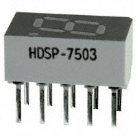 Broadcom Limited - HDSP-7503 - LED 7-SEG 7.6MM CC HE RED RHD