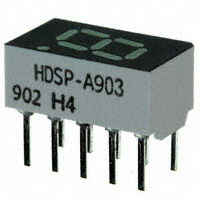 Broadcom Limited - HDSP-A903 - LED 7-SEG 7.6MM CC LC GREEN