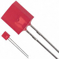 Broadcom Limited - HLMP-0301 - LED RED DIFF 7.3X2.4MM RECT T/H